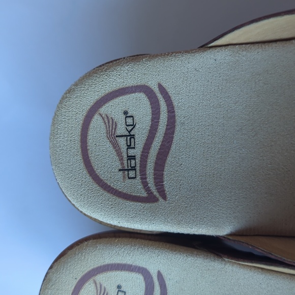 Dansko Serena Chestnut Brown Clogs/Mules Size 38 (7.5-8) - Picture 4 of 10